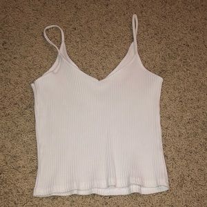 Plain white tank top